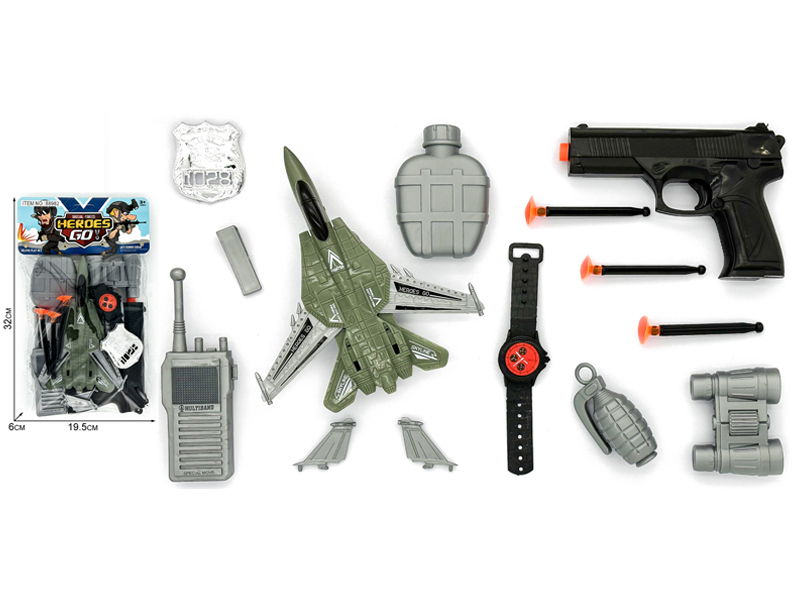 14PCS Military Police Toy Set