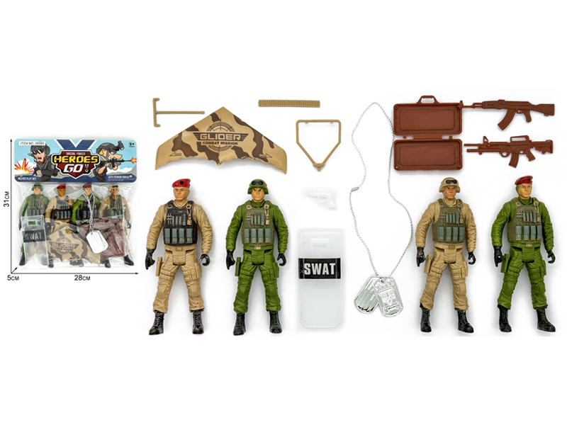 14PCS Military Police Toy Set