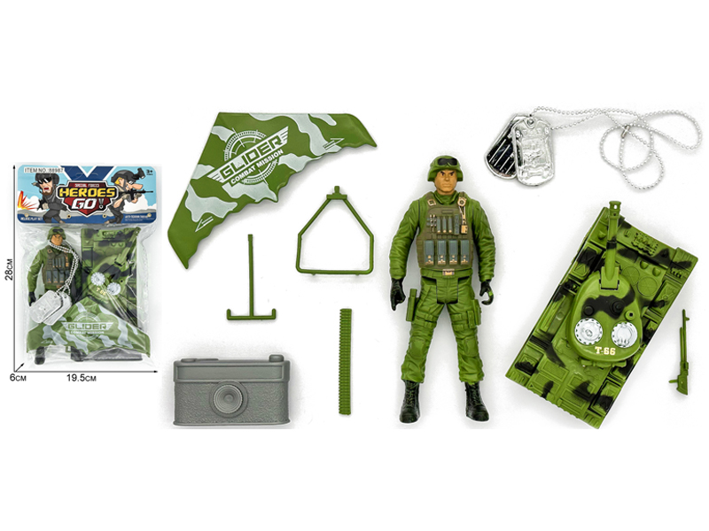 9PCS Military Police Toy Set