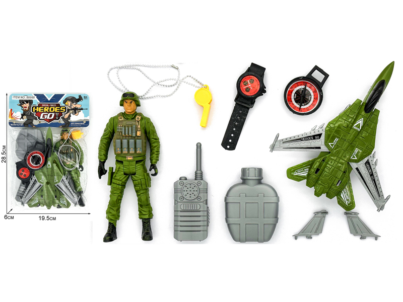 9PCS Military Police Toy Set