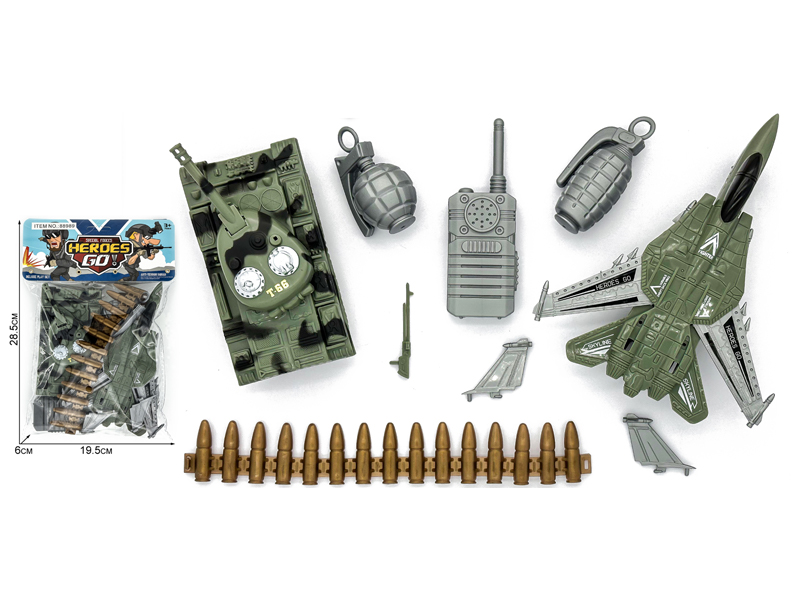 9PCS Military Police Toy Set
