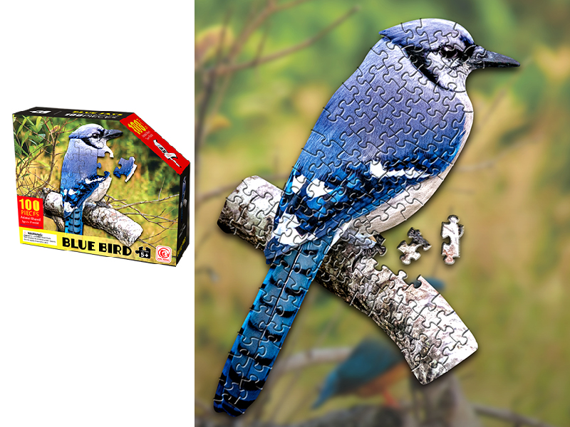 100PCS Blue Bird Puzzle