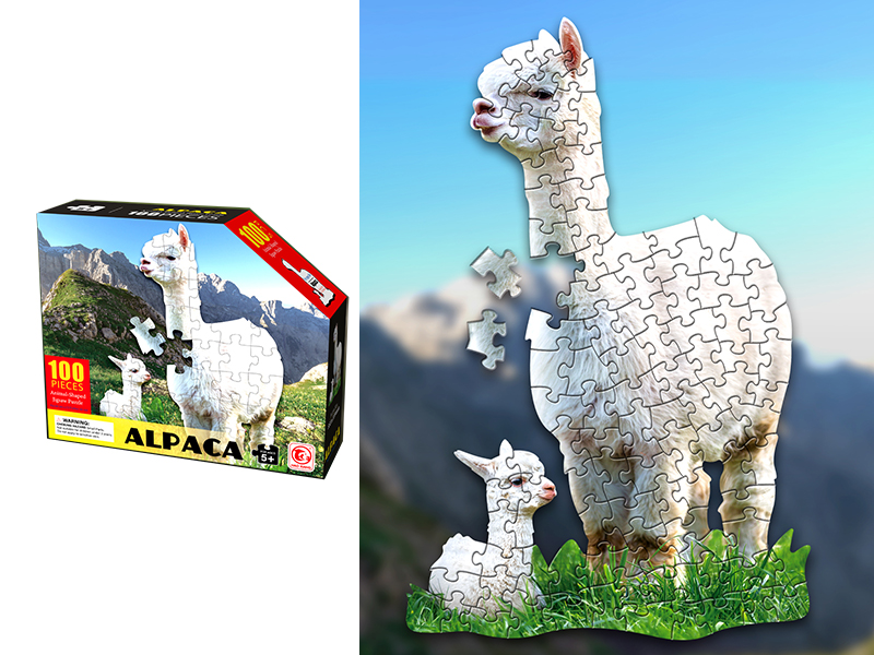 100PCS Alpace Puzzle