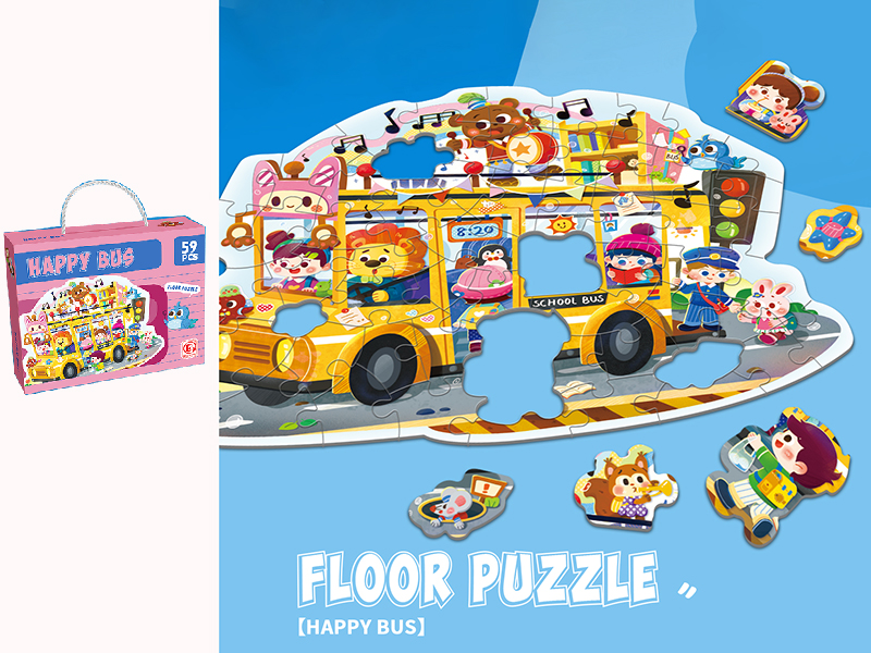 Floor Puzzle - Happy Bus