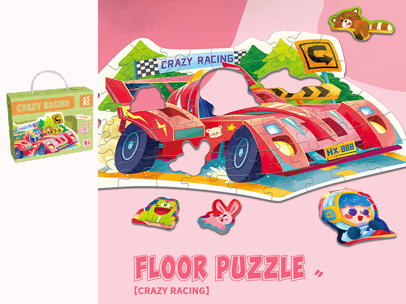 Floor Puzzle - Crazy Racing