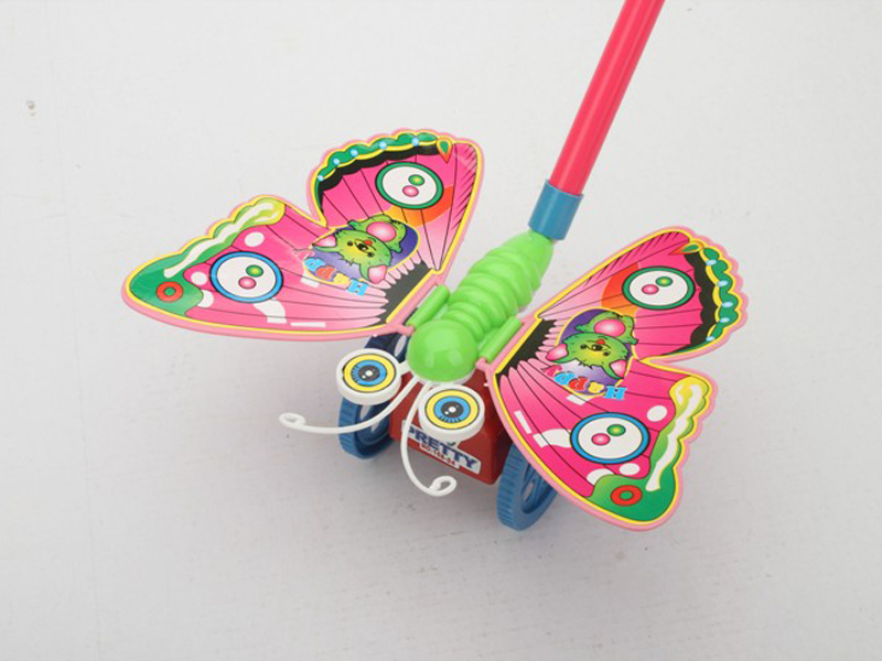 Hand Pushed Butterfly Toy