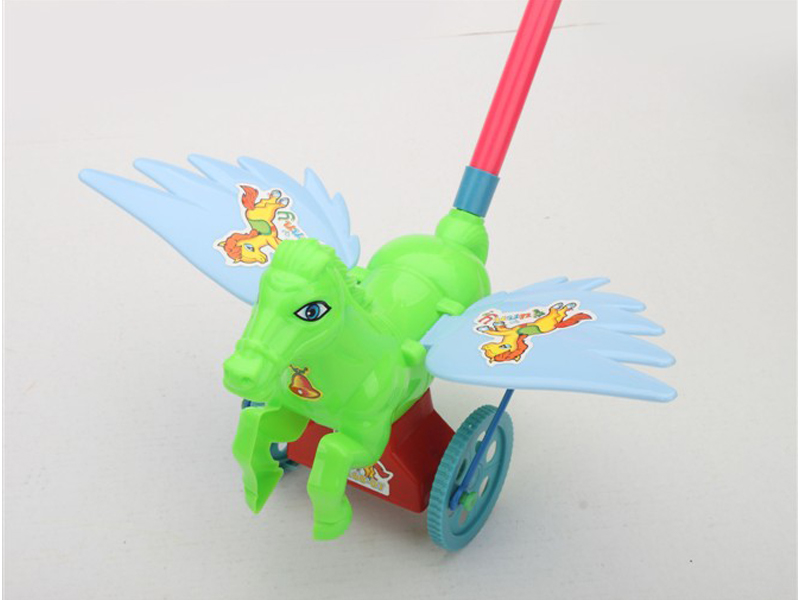 Hand Pushed Horse Toy