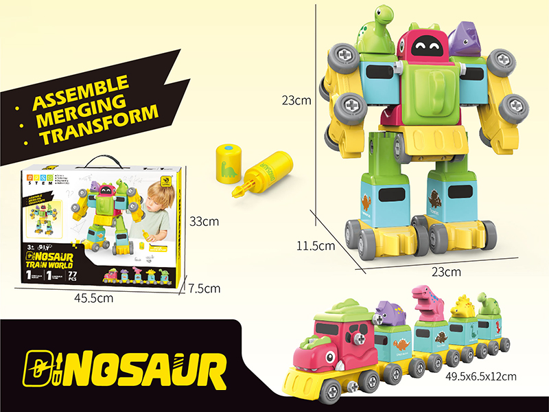 DIY Assemble Transformation Toys - Dinosaur Train World