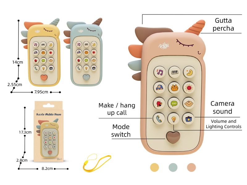 Unicorn English Puzzle Phone Toy