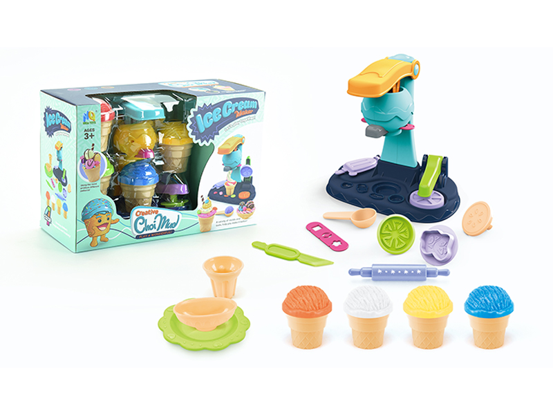 Ice Cream Colored Mud Toy Set