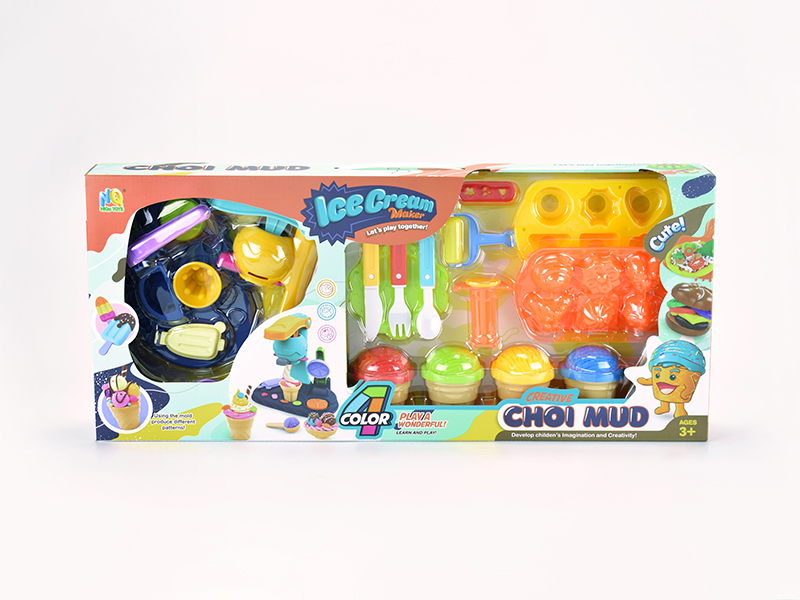 Ice Cream Dessert Colored Mud Toy Set