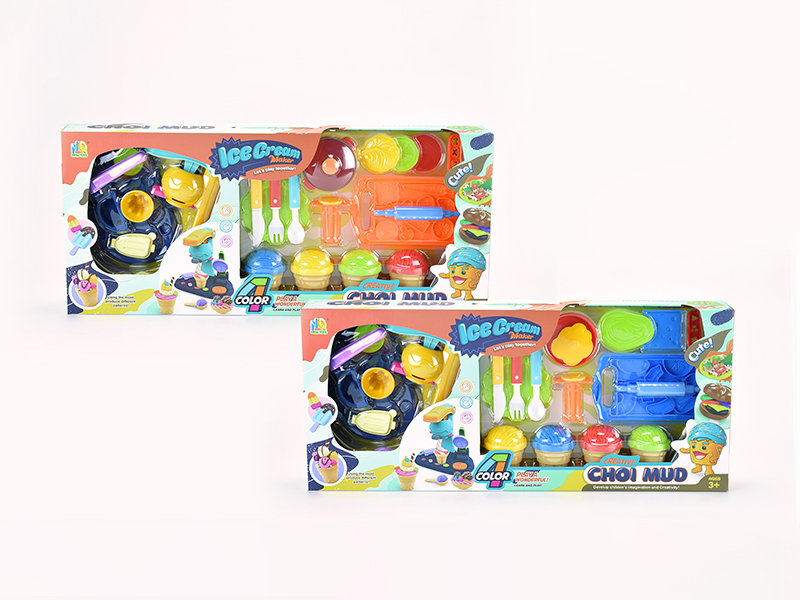Ice Cream Kitchen Colored Mud Toy Set
