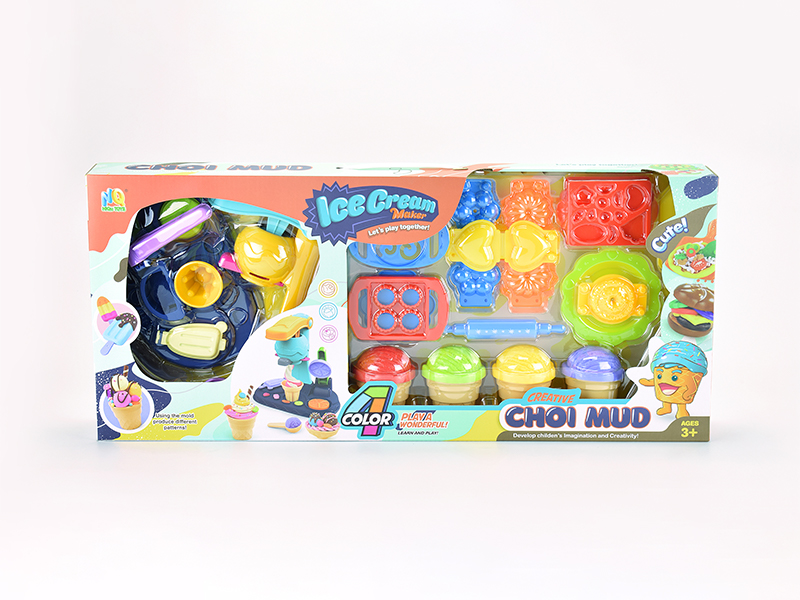 Ice Cream Biscuits Colored Mud Toy Set