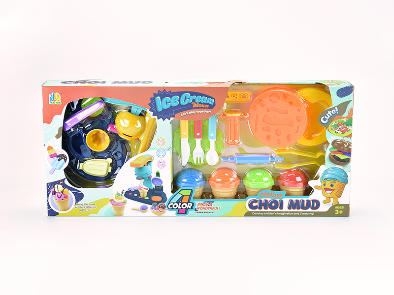 Ice Cream Cake Colored Mud Toy Set
