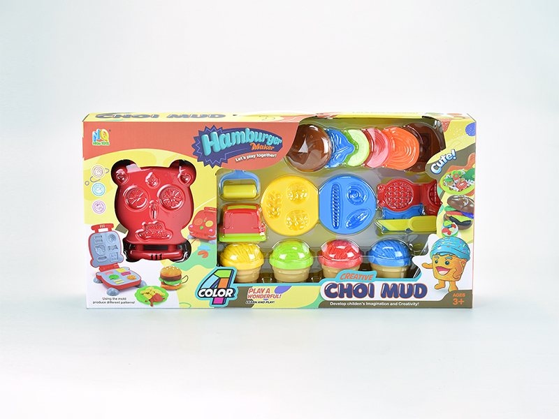 Hamburg Bread Colored Mud Toy Set