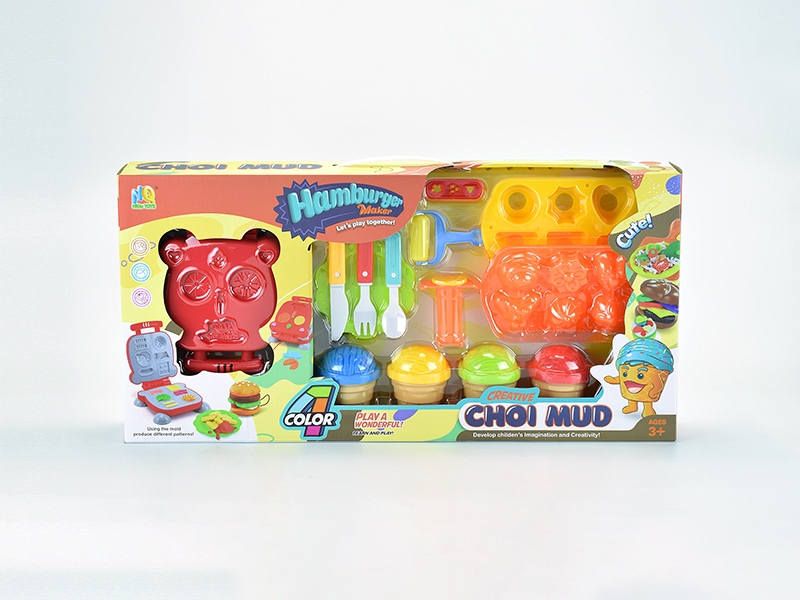 Hamburger Machine Dessert Colored Mud Toy Set