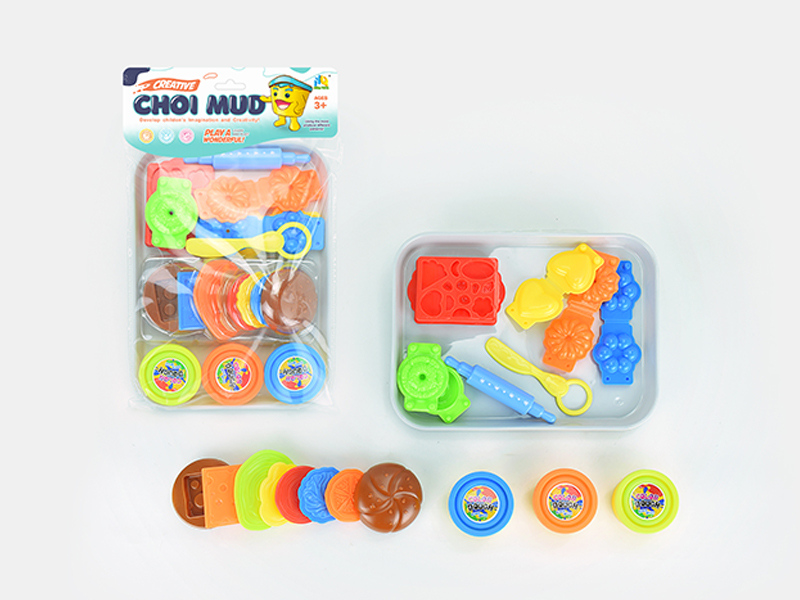 Hamburg Biscuit Colored Mud Toy Set
