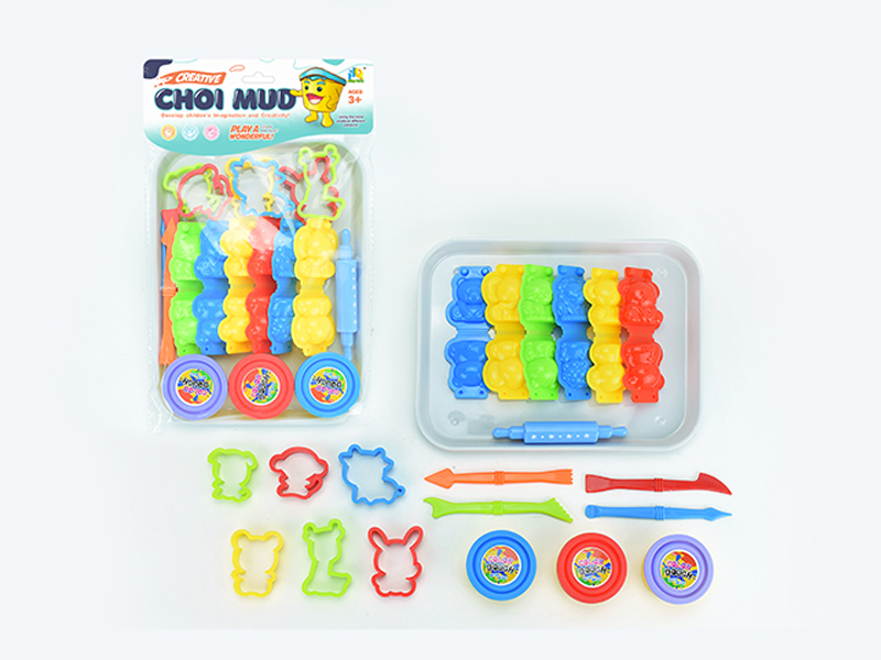 Animal Colored Mud Toy Set