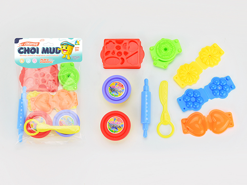 Biscuit Colored Mud Toy Set