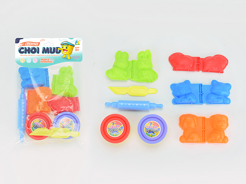 Animal Colored Mud Toy Set