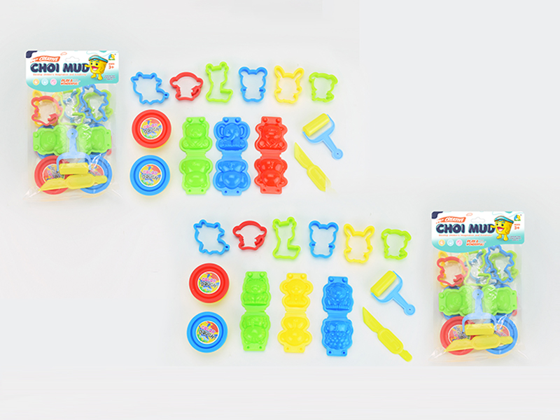 Animal Colored Mud Toy Set