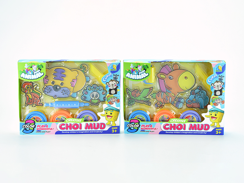 Animal Colored Mud Toy Set