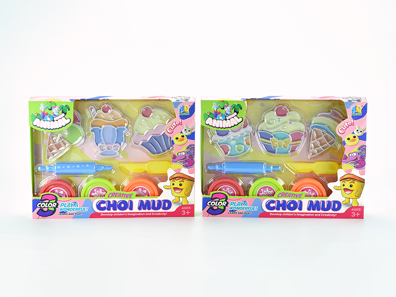 Ice Cream Colored Mud Toy Set