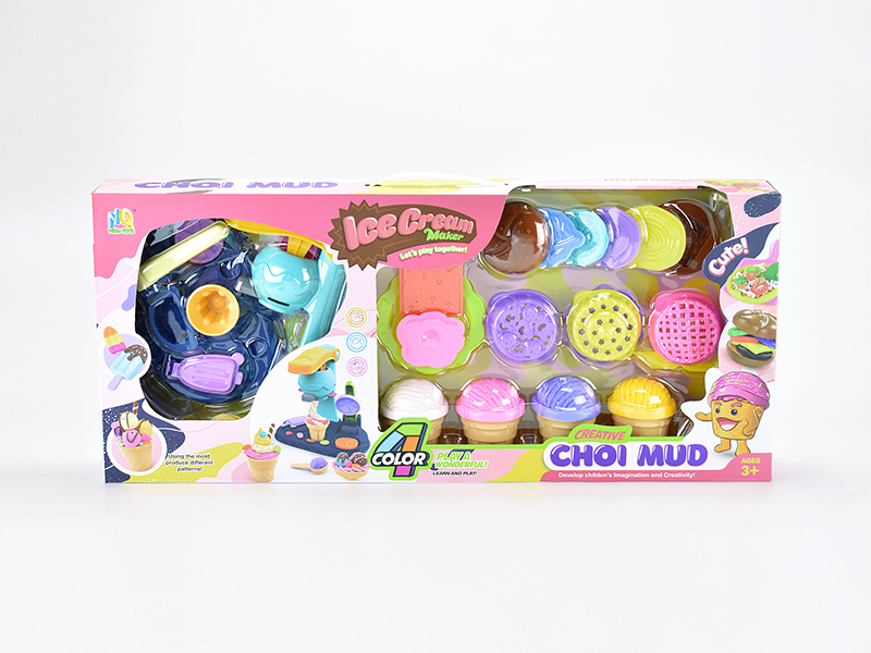 Ice Cream Hamburg Colored Mud Toy Set