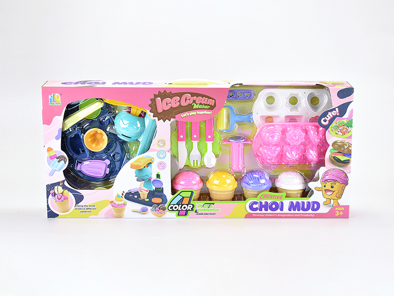 Ice Cream Dessert Colored Mud Toy Set