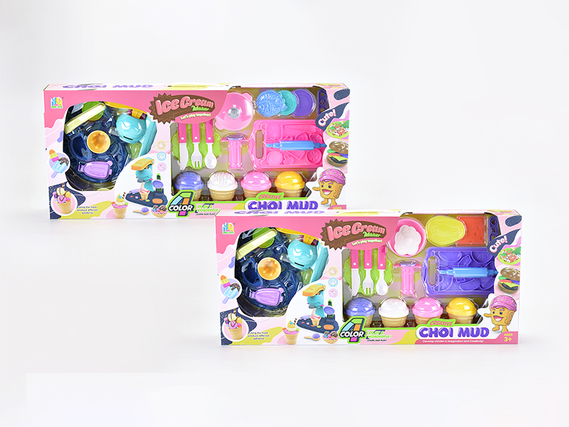 Ice Cream Kitchen Colored Mud Toy Set