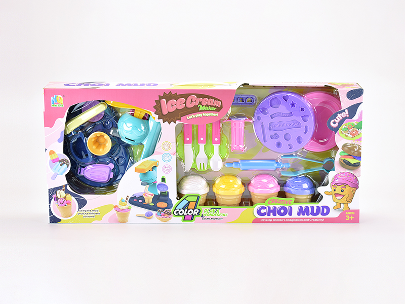 Ice Cream Cake Colored Mud Toy Set