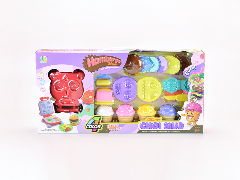 Hamburg Bread Colored Mud Toy Set