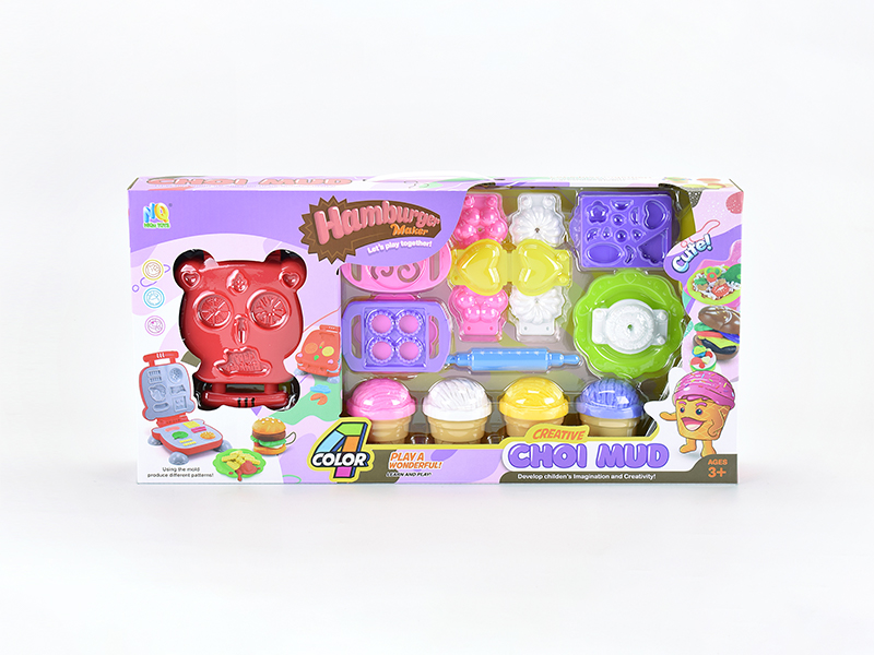 Hamburg Machine Biscuit Colored Mud Toy Set