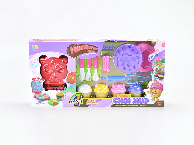Hamburg Machine Cake Colored Mud Toy Set