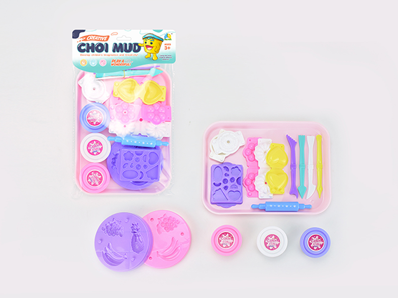 Fruit Biscuit Colored Mud Toy Set