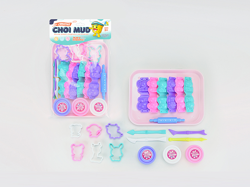 Animal Colored Mud Toy Set