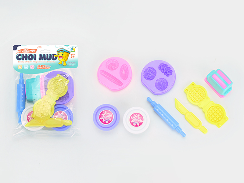 Bread Colored Mud Toy Set