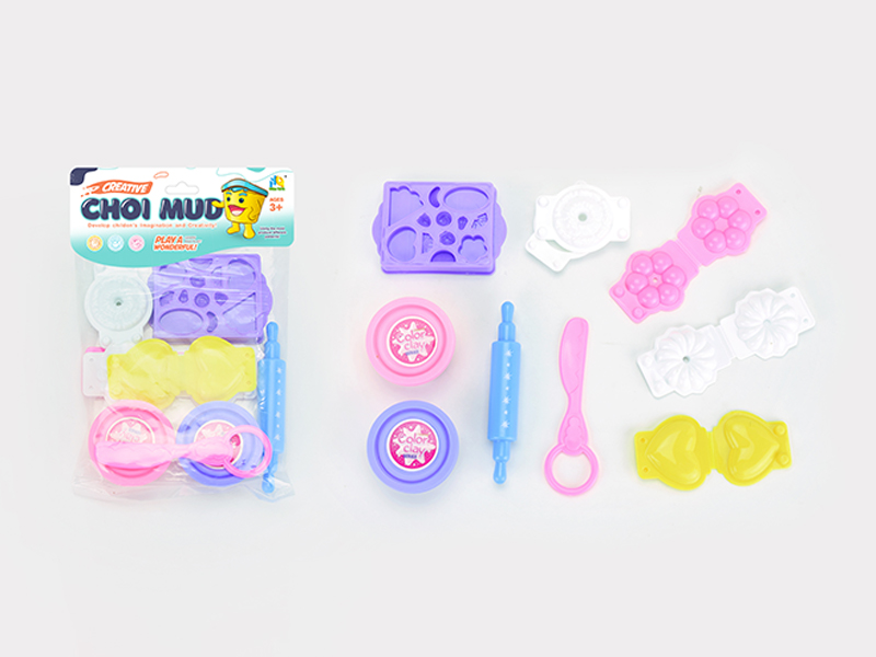 Biscuit Colored Mud Toy Set