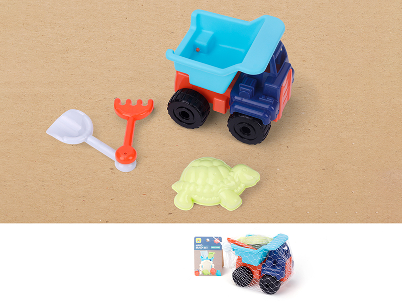 Beach Toys Cartoon Car Set 4pcs