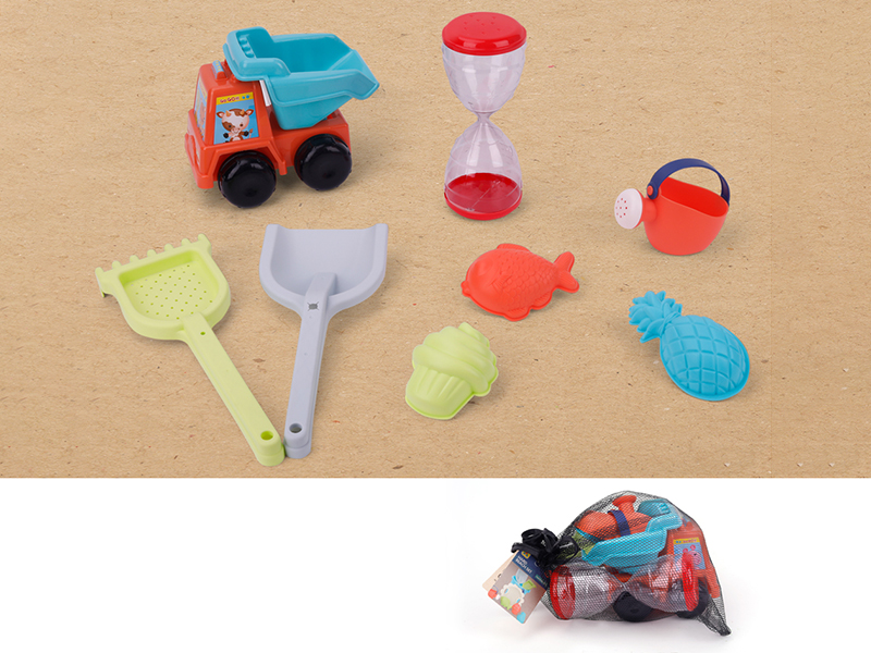 Sand Car + Hourglass Set 8pcs