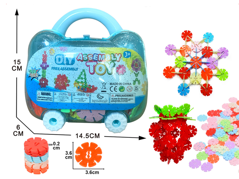 88PCS Splicing Snowflake Blocks