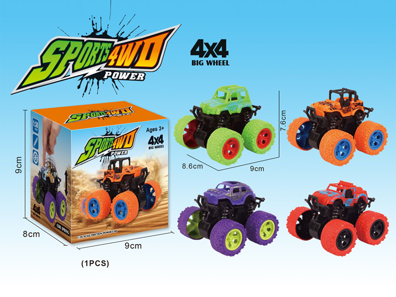 4WD Friction Stunt Car