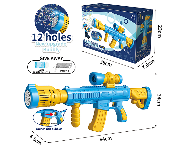 Fully Automatic M416 Bubble Gun (12 Holes)