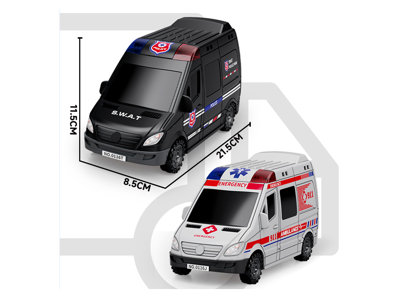 Friction Ambulance Special Police Vehicle