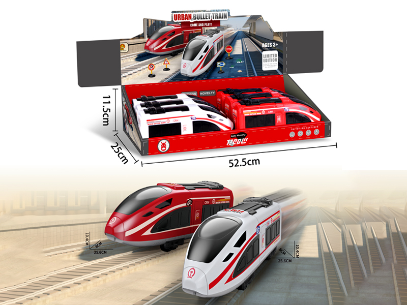 6PCS Friction High Speed Train