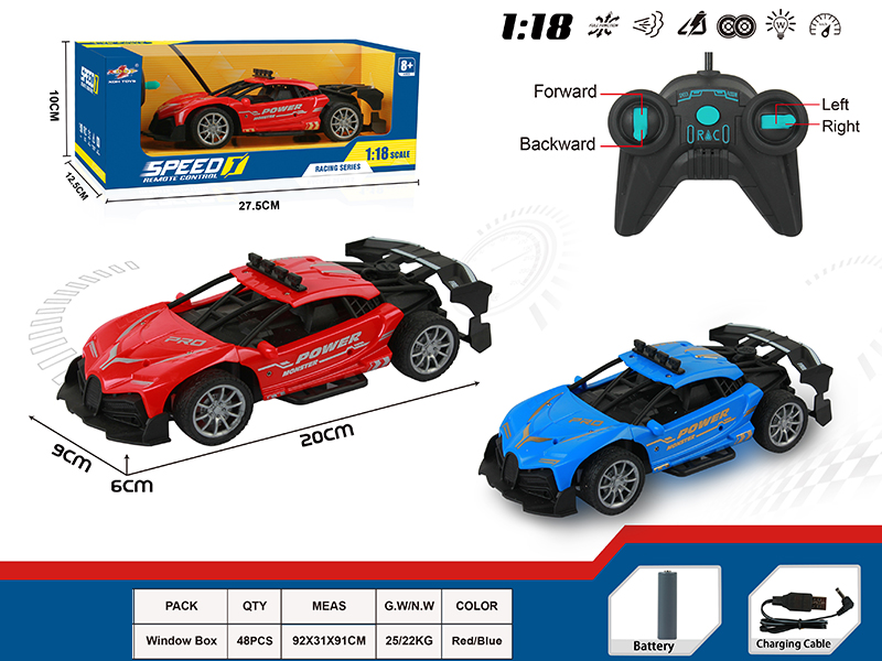 1:18 Simulated Bugatti 4-Channel High-Speed Remote Control Car