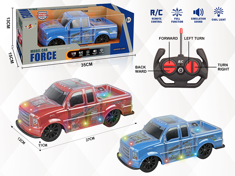 4-Channel Remote Control Car With Lights And Music