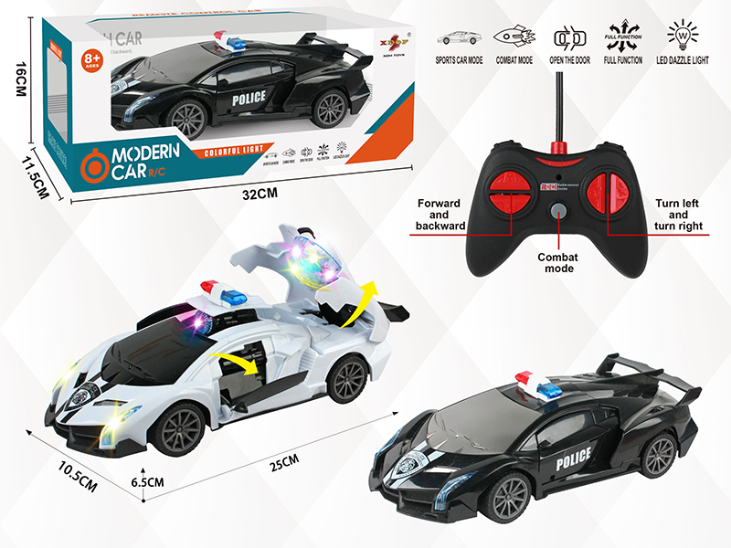 5-Channel Remote Control Police Car(Open The Door)