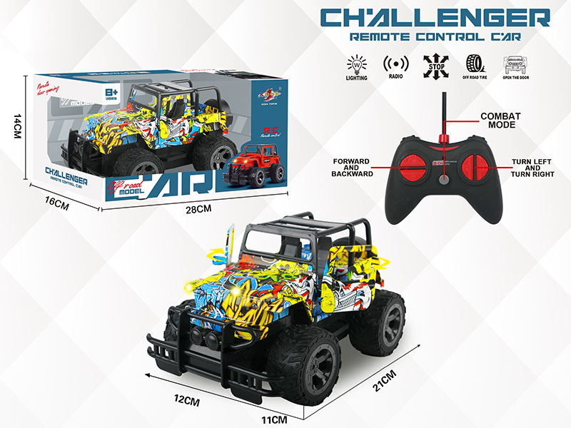 5-Channel Remote Control Jeep Truck(One Key Open The Door)