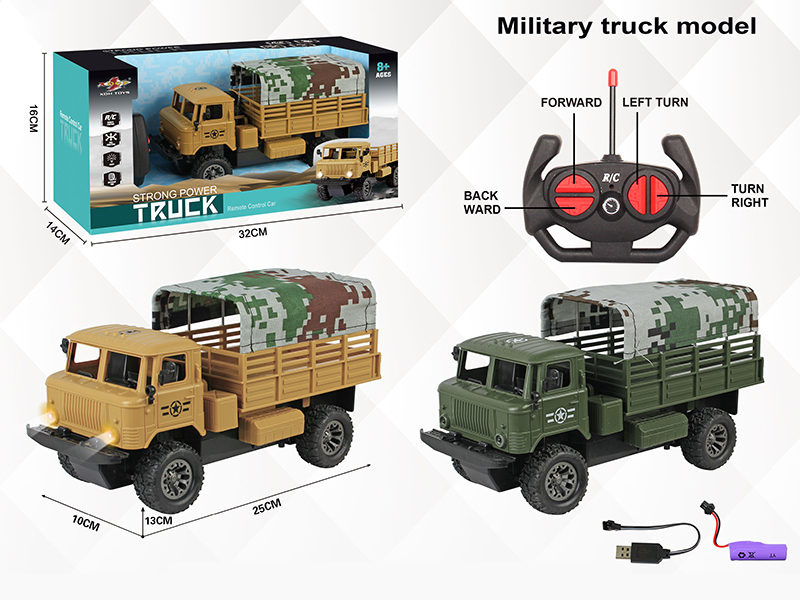 4-Channel Remote Control Army Cloth Car
